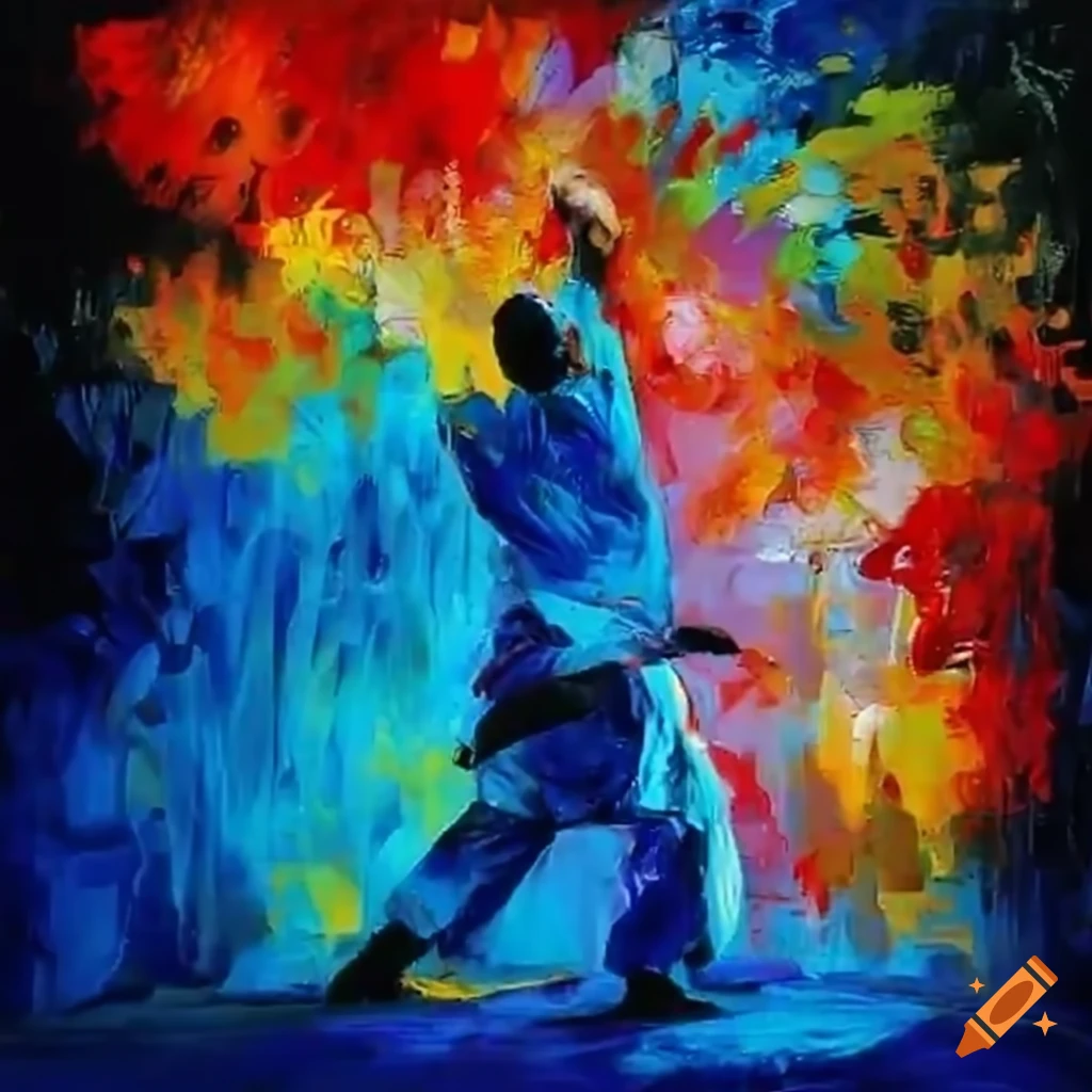 Image of martial arts contact sport on Craiyon