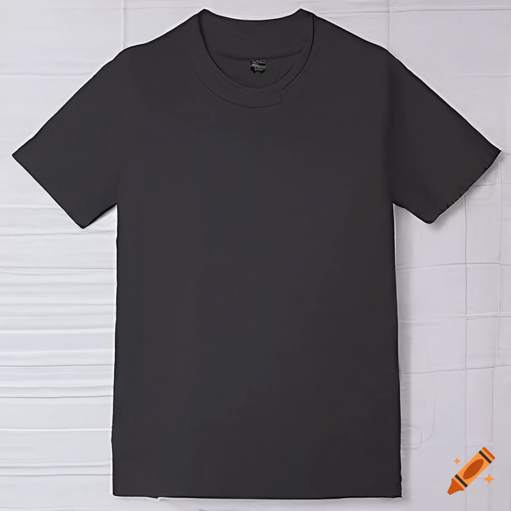 Black cotton tshirt with 2way stretch on Craiyon