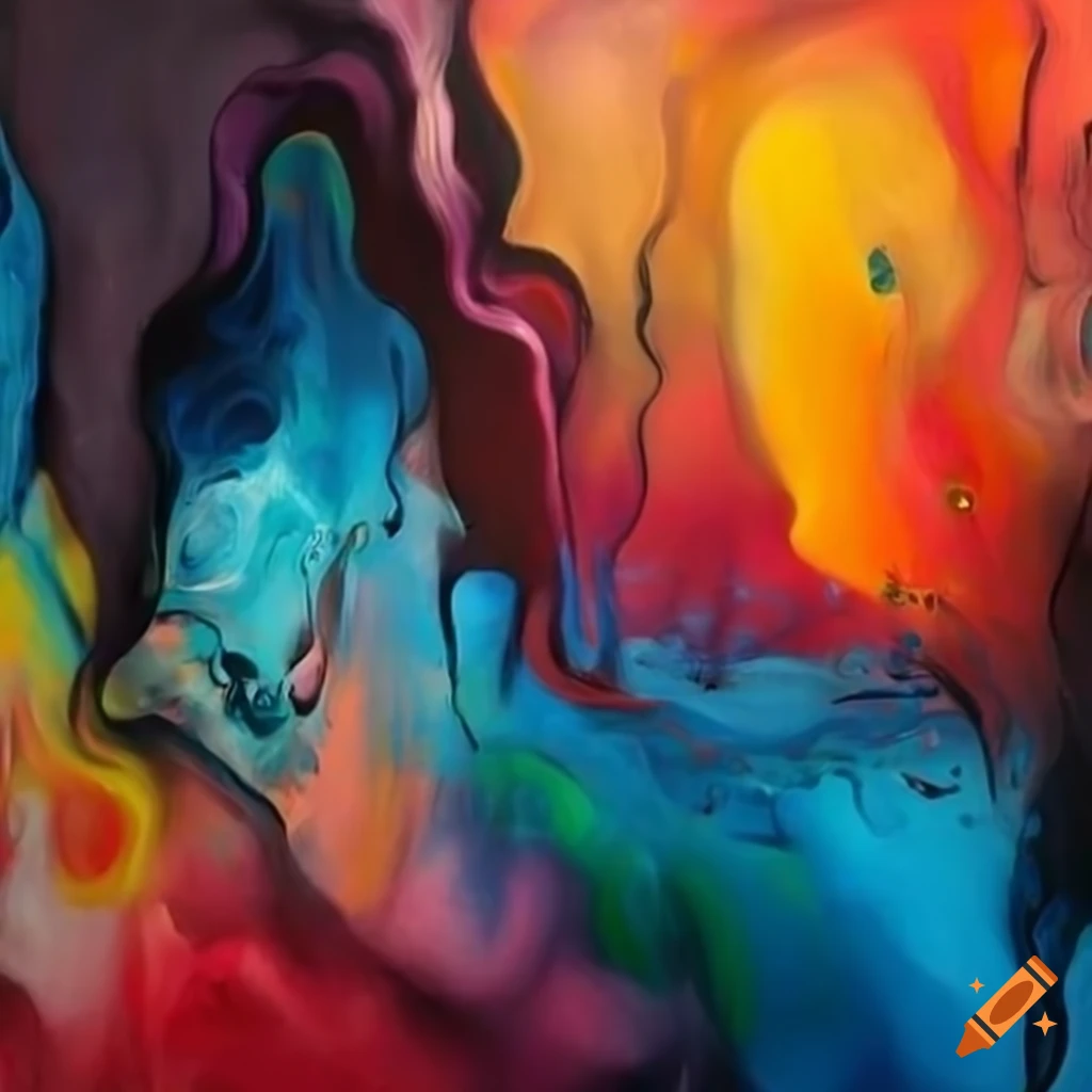 Abstract Painting Representing Animal Communication On Craiyon