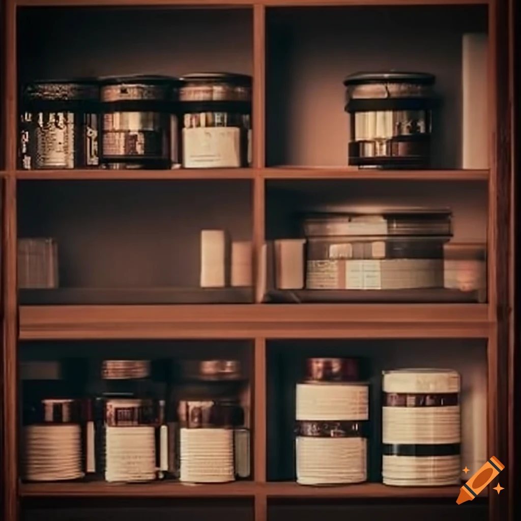 Historic medicine shelf