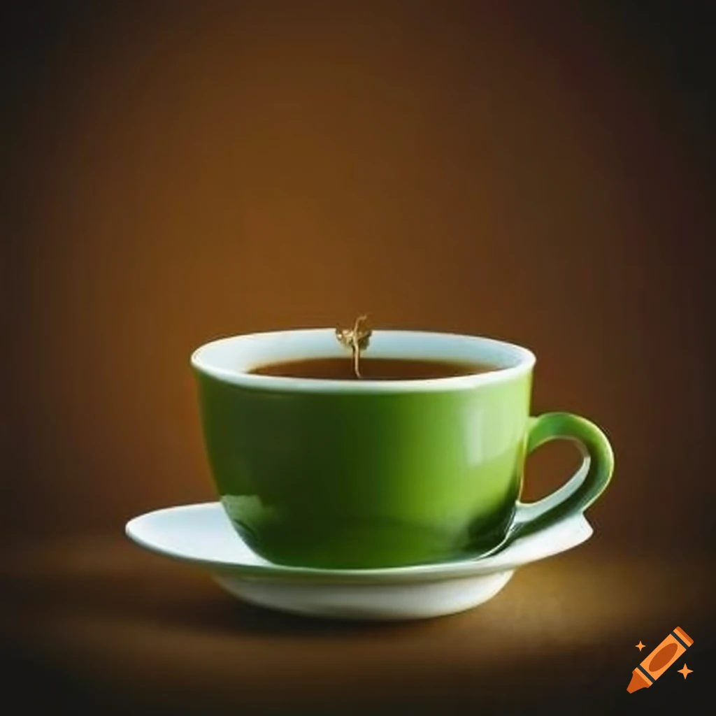 Herbs Next To A Tea Cup