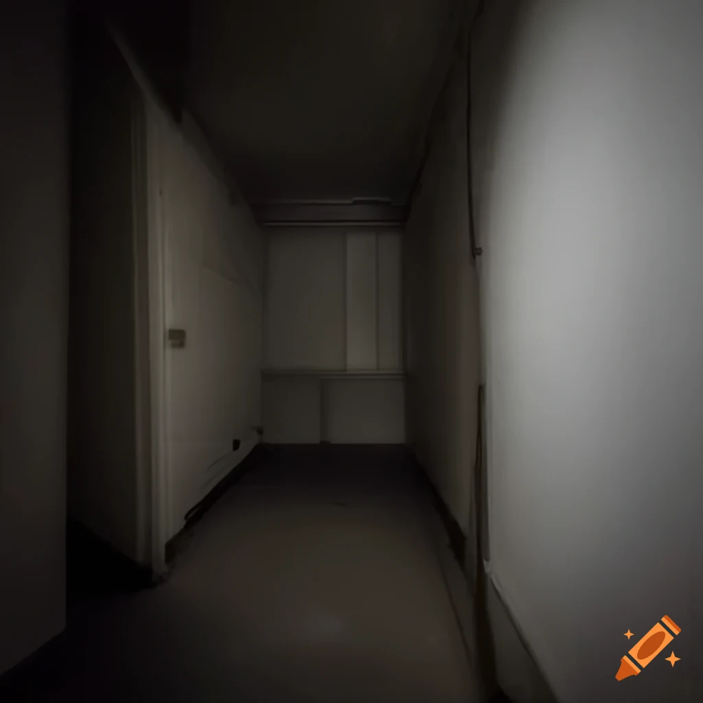 surreal image of a bug-infested liminal space