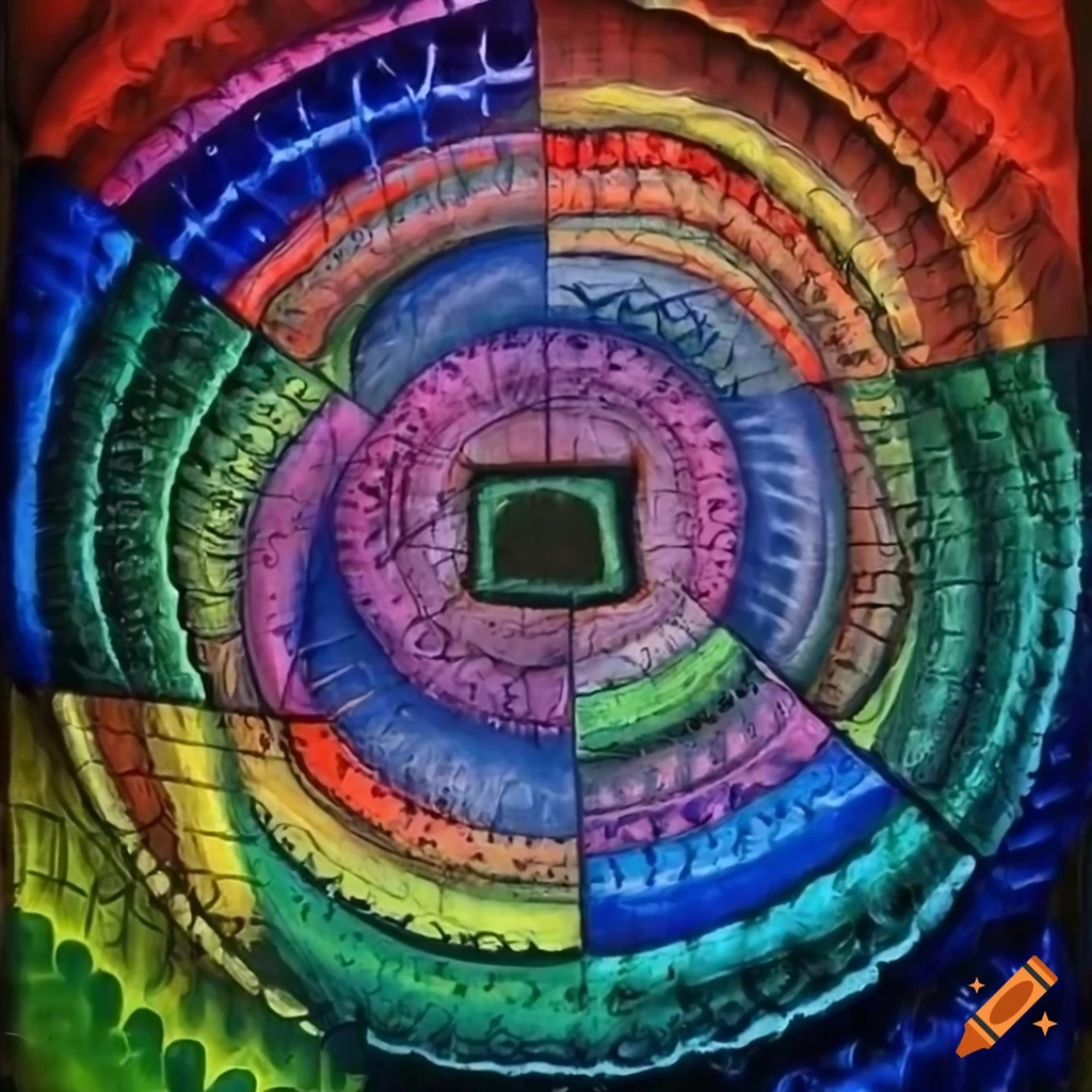 Surrealistic painting of mathematical equations on craiyon
