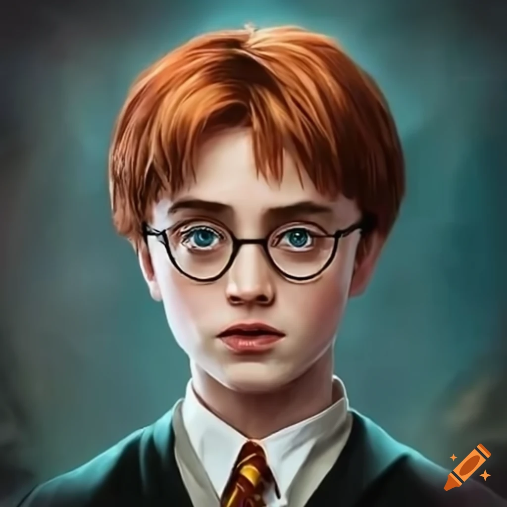 Image of young harry potter on Craiyon