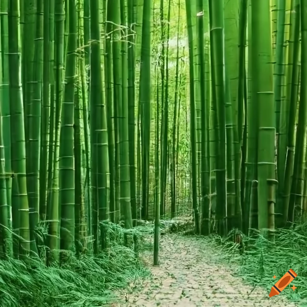 Bamboo forest on Craiyon