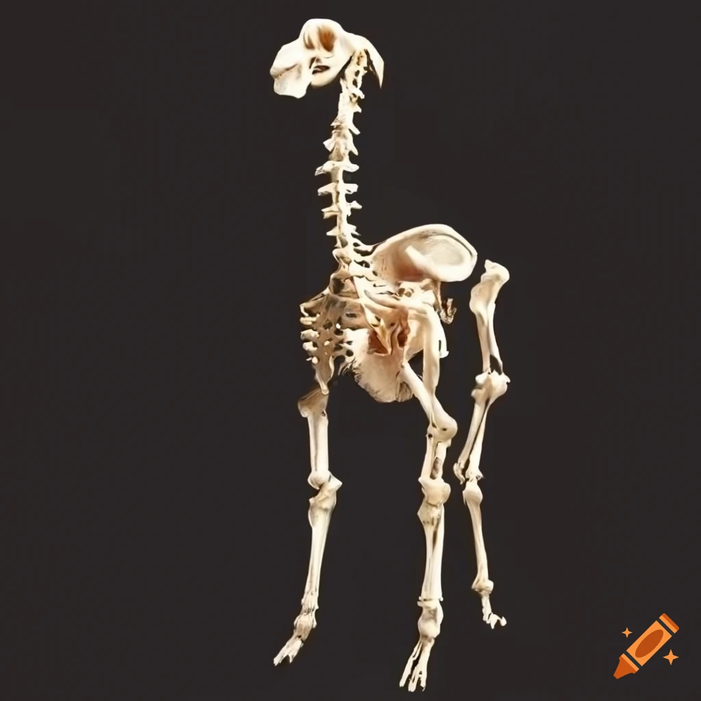 Llama skeleton on Craiyon