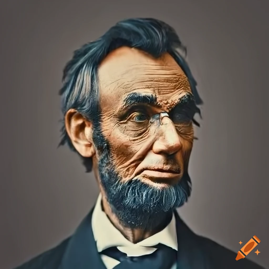Photorealistic portrait of abraham lincoln on Craiyon