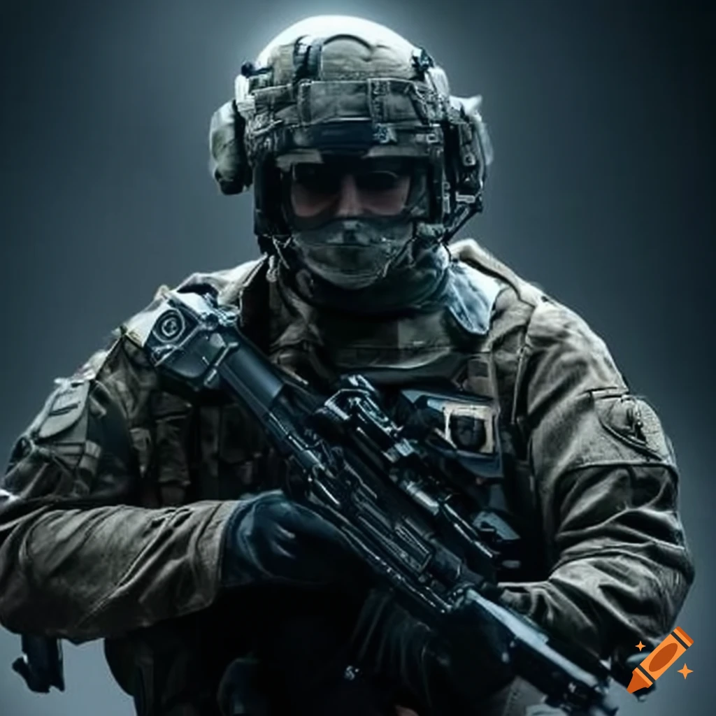skilled Special Forces pilot in uniform