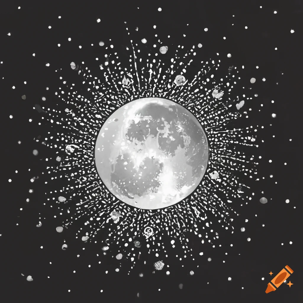 Snow moon on Craiyon