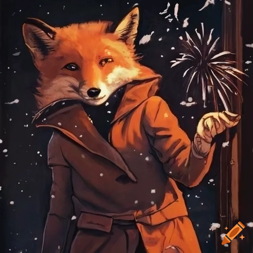 villainess fox in a vineyard from Noir graphic novel