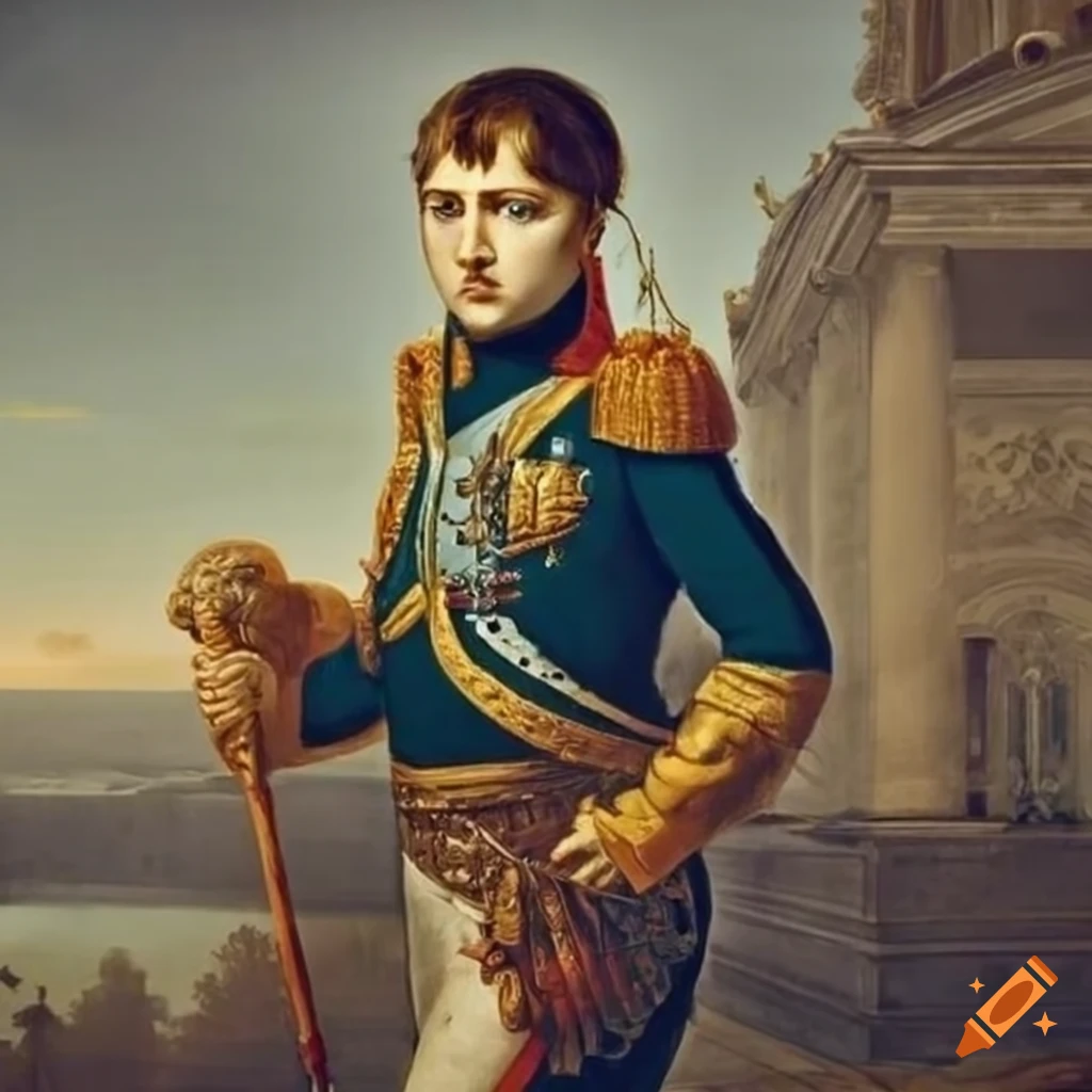 Napoleon making a profile picture for instagram on Craiyon