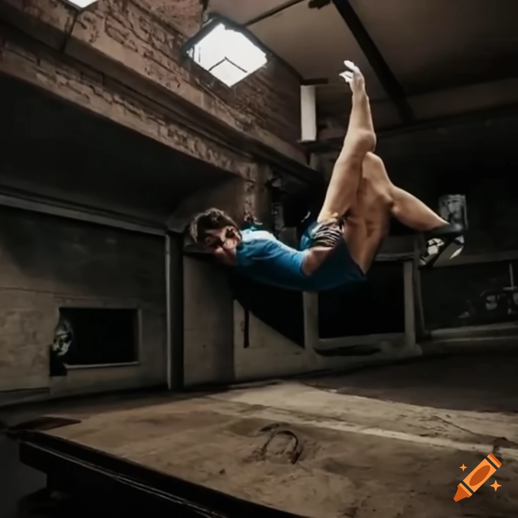 photo of parkour athlete in action