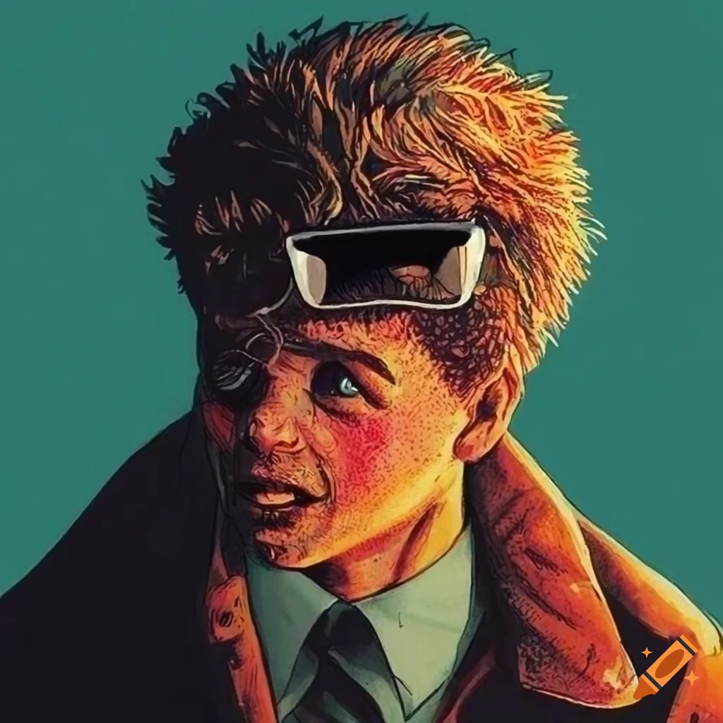 Illustration from atypical graphic novel on craiyon
