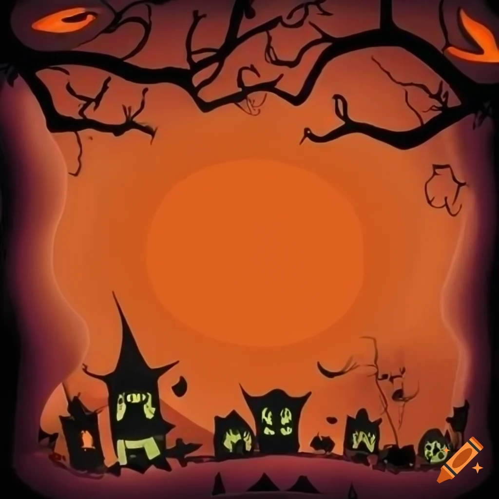 Spooky halloween background on Craiyon