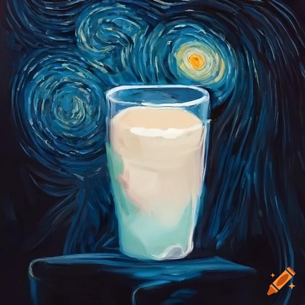 Surreal artwork inspired by starry night