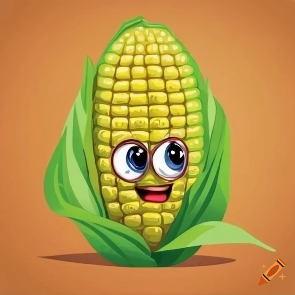 Premium AI Image | hand drawn cartoon corn illustration