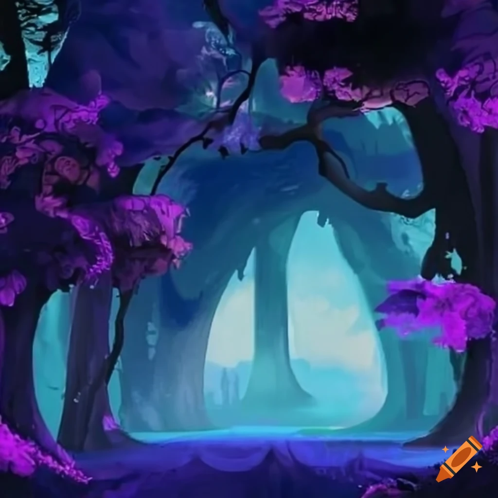 Enchanting scene in a groovy realm on Craiyon