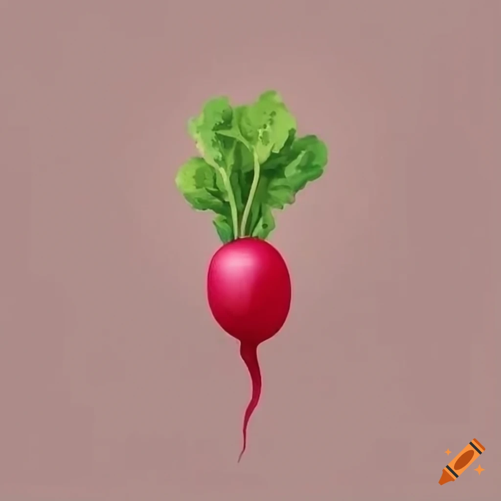 fresh radish on a wooden background