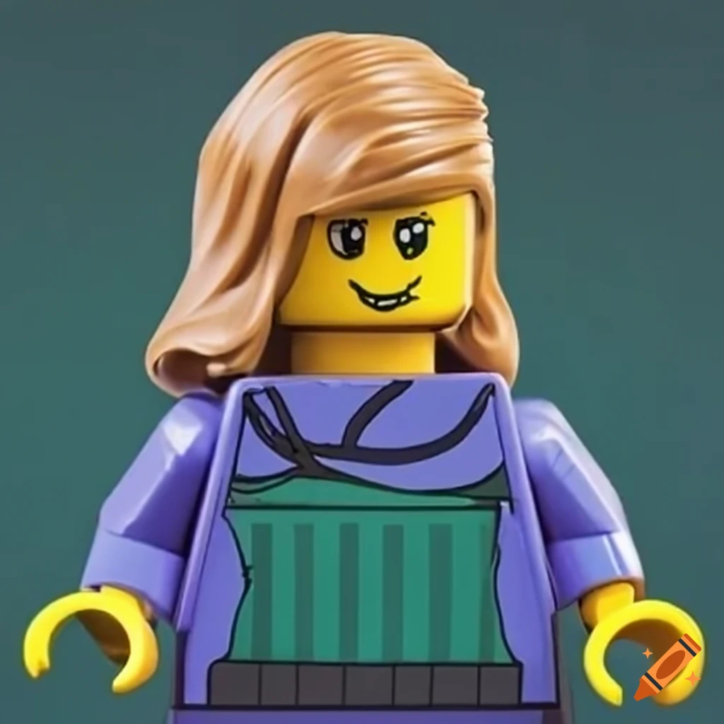 Lego-style representation of britt decker