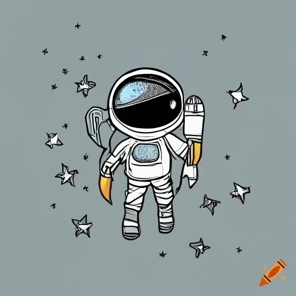 Easy Drawing Tutorials for Kids – Astronaut – Tim's Printables