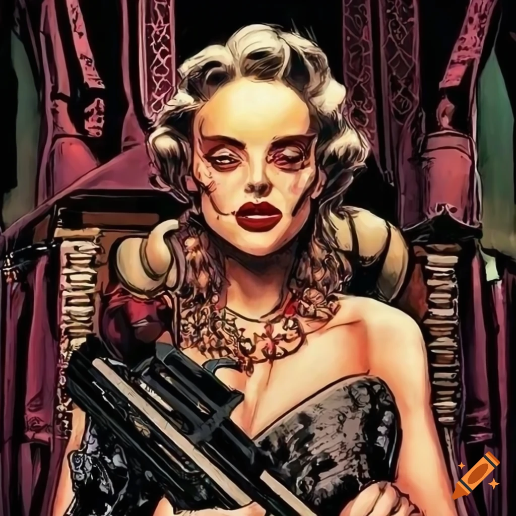 Villainess Character From Atypical Noir Graphic Novel On Craiyon villainess-character-from-atypical-noir-graphic-novel-on-craiyon