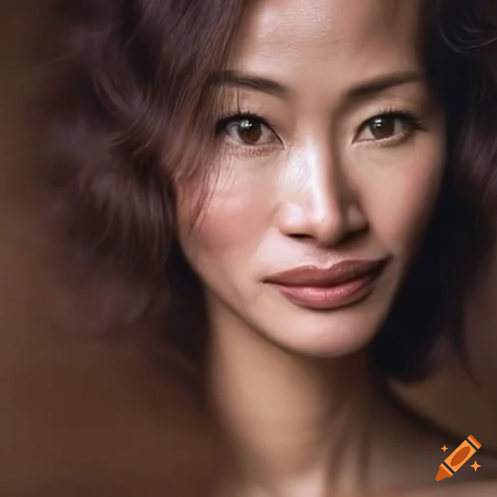 Portrait of an asian woman resembling julia roberts on Craiyon