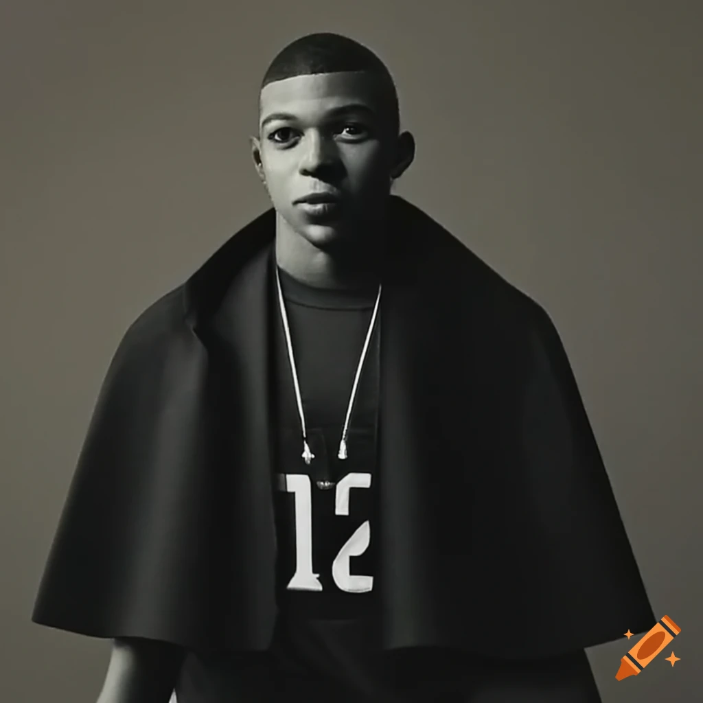 Artistic fusion of the pope and kylian mbappe