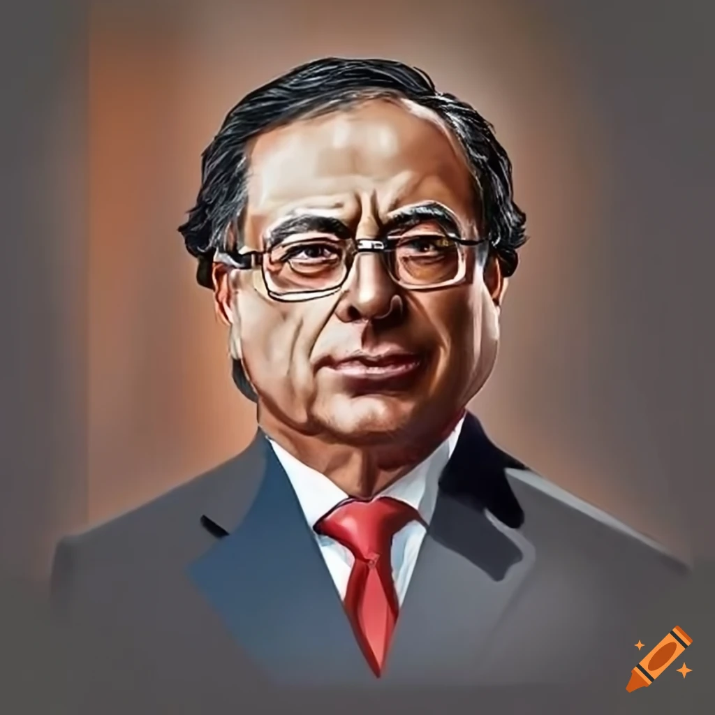 Official portrait of president petro cauchera
