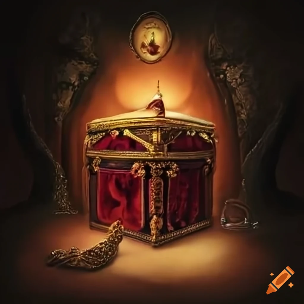 Steampunk style interpretation of pandora's box on Craiyon