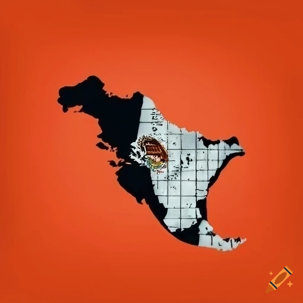 Banksy-style map of Mexico