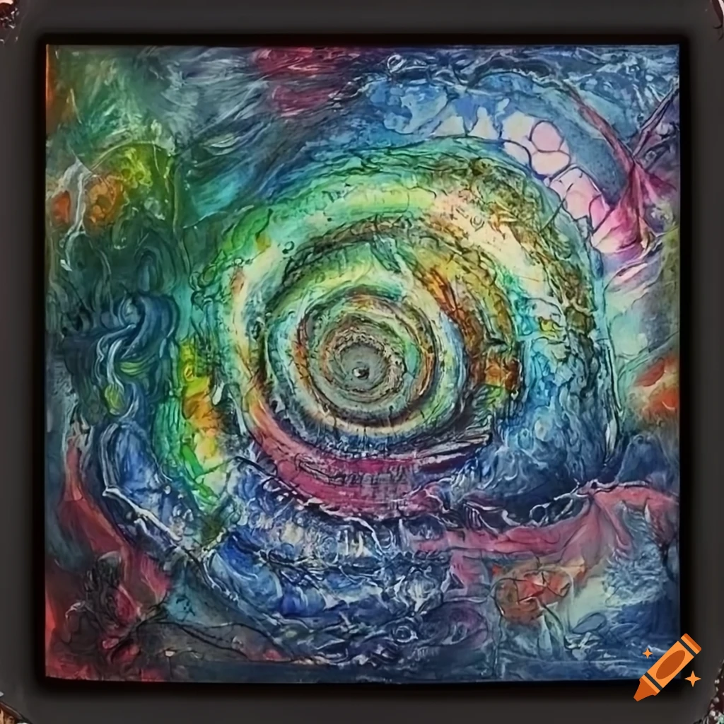 Surrealistic painting of mathematical equations on craiyon