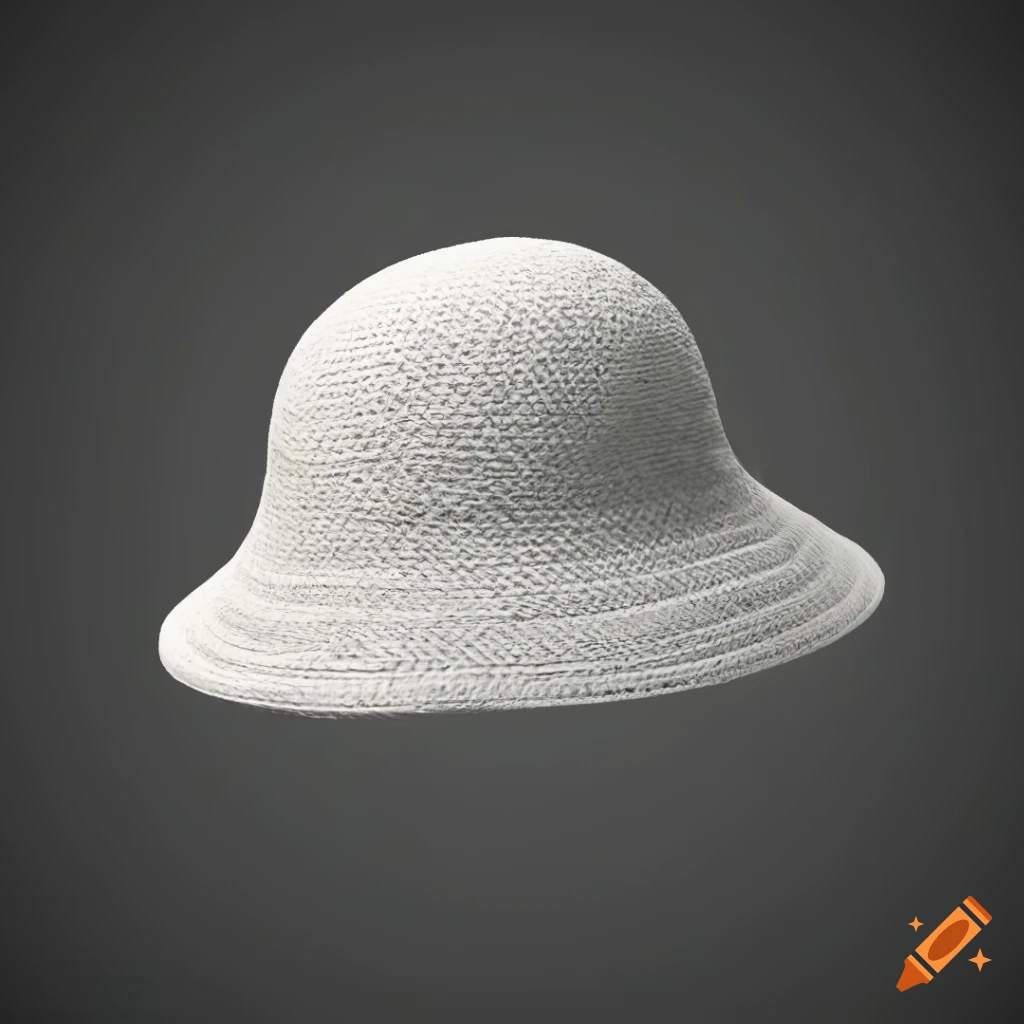 Texture of a white beanie hat