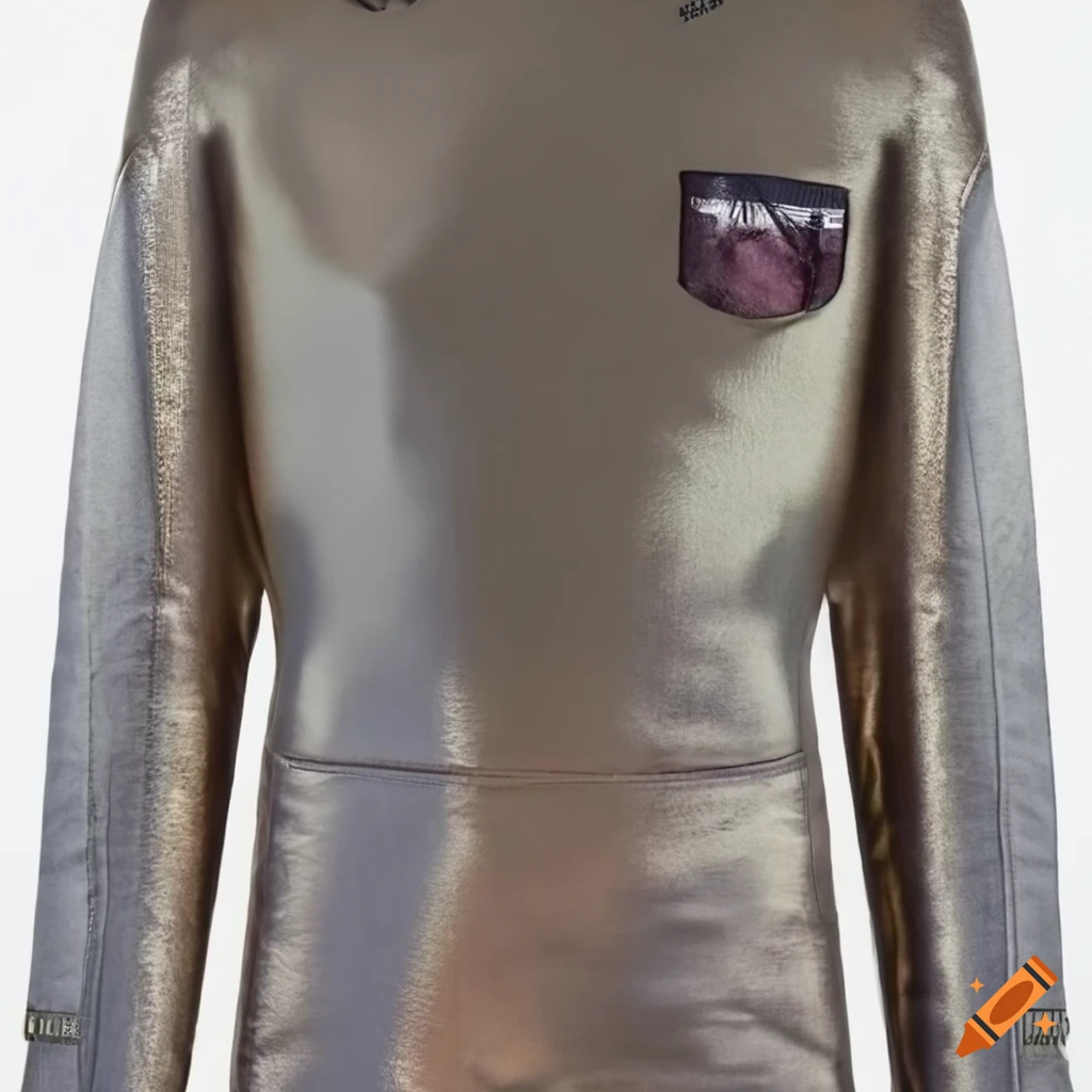 HD photo of Raf Simons menswear rugby jersey and bell bottoms