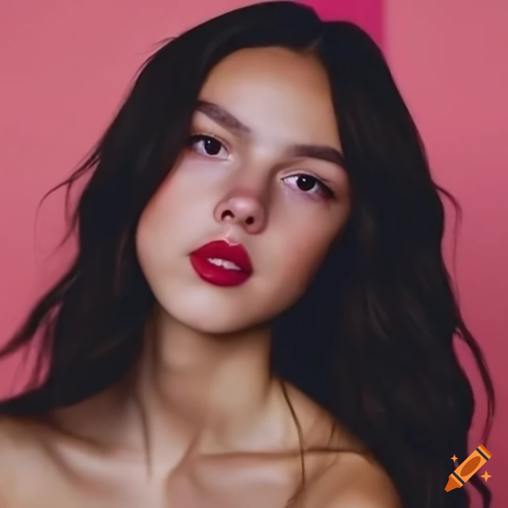 Olivia Rodrigo with black hair