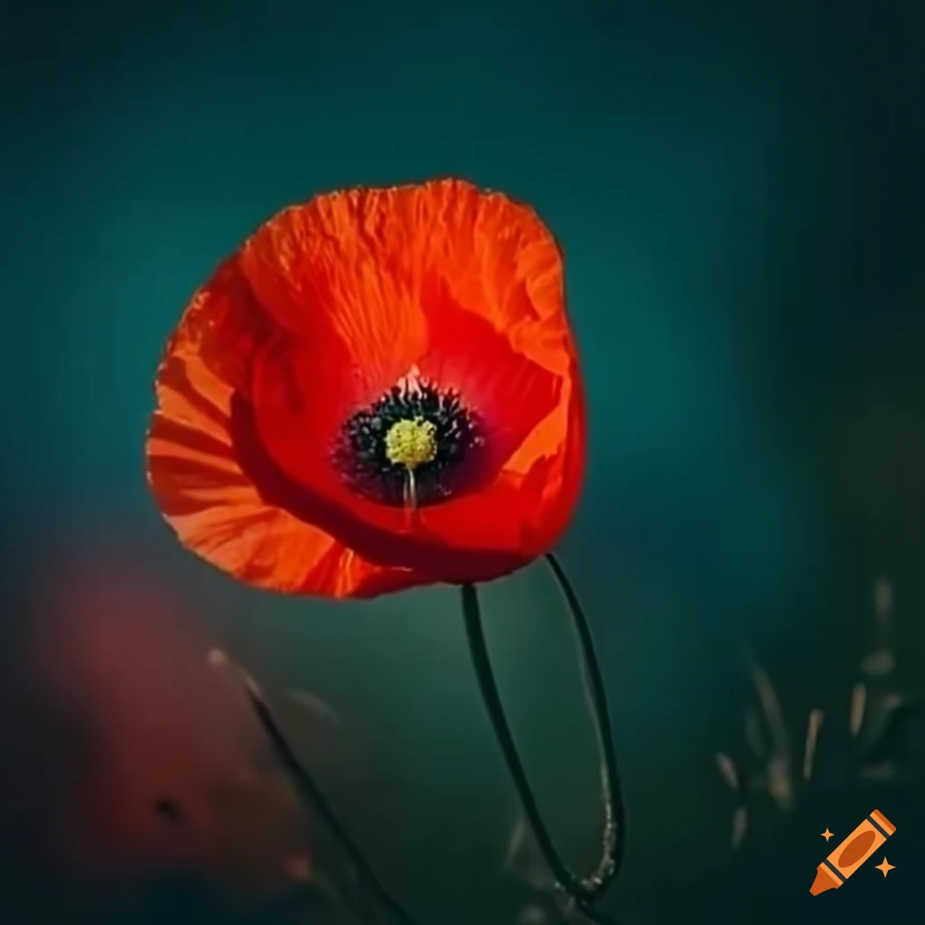 close-up of a poppy flower