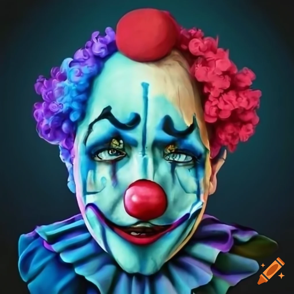 image of a sad clown