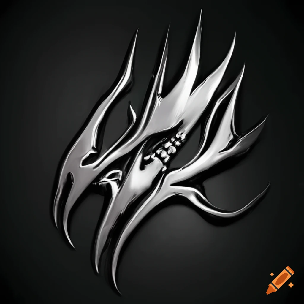 Metal Band Logo With Chrome Design On Craiyon