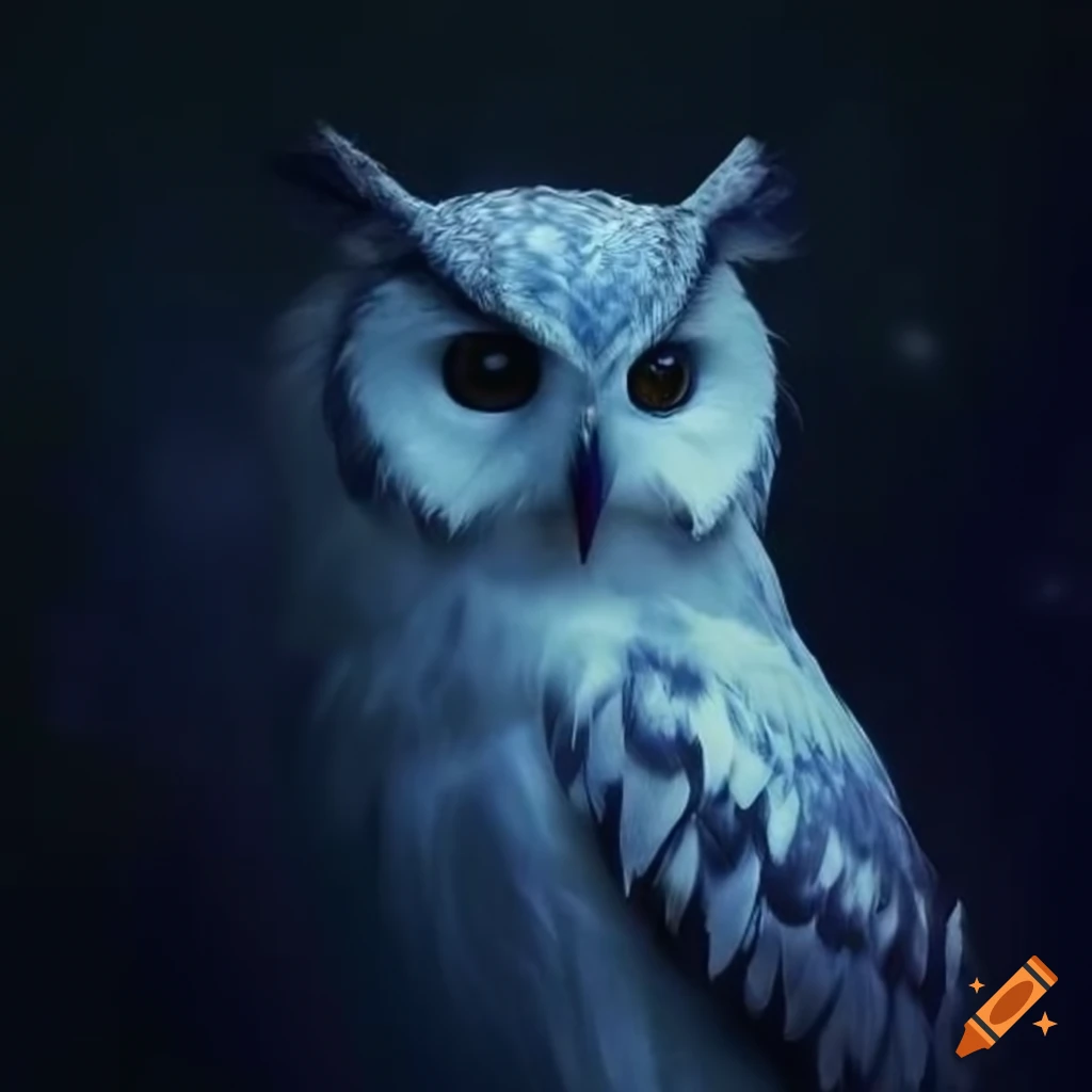 Ethereal owl on Craiyon