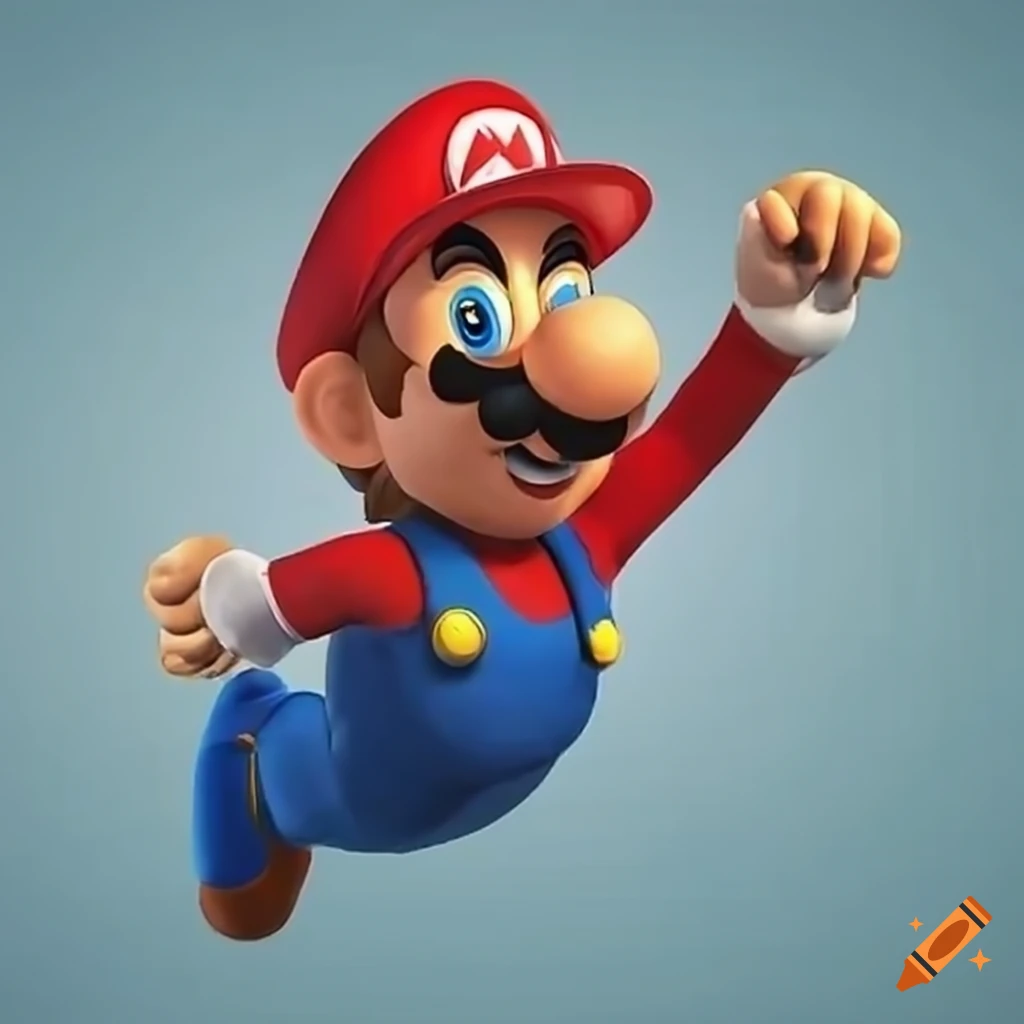 Mario Finishing The Marathon Race