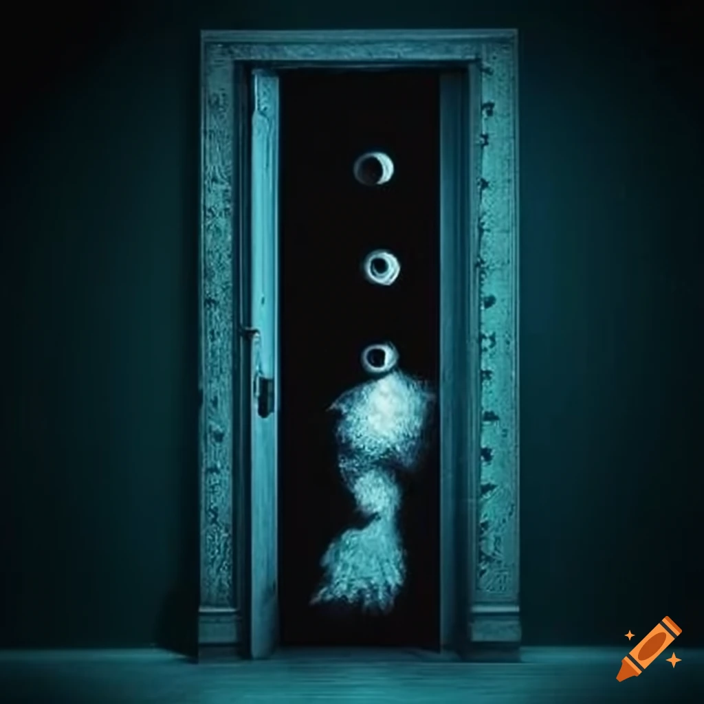 a door with a warning sign