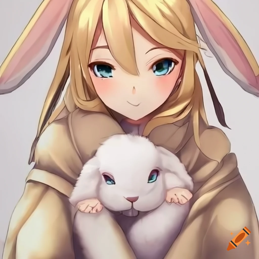 Rabbit and carrot illustration, Drawing Watercolor painting Anime Rabbit  Chibi, Cartoon rabbit, cartoon Character, mammal, painted png | Klipartz
