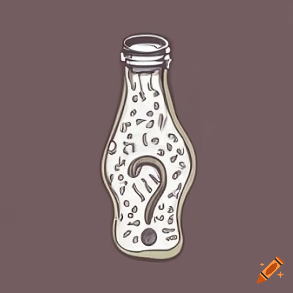 baby bottle color drawing cartoon - Stock Illustration [97370231] - PIXTA