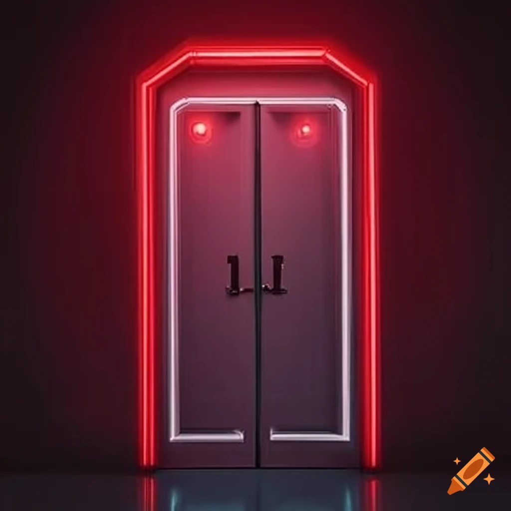 ominous-red-glowing-arena-doors-on-craiyon