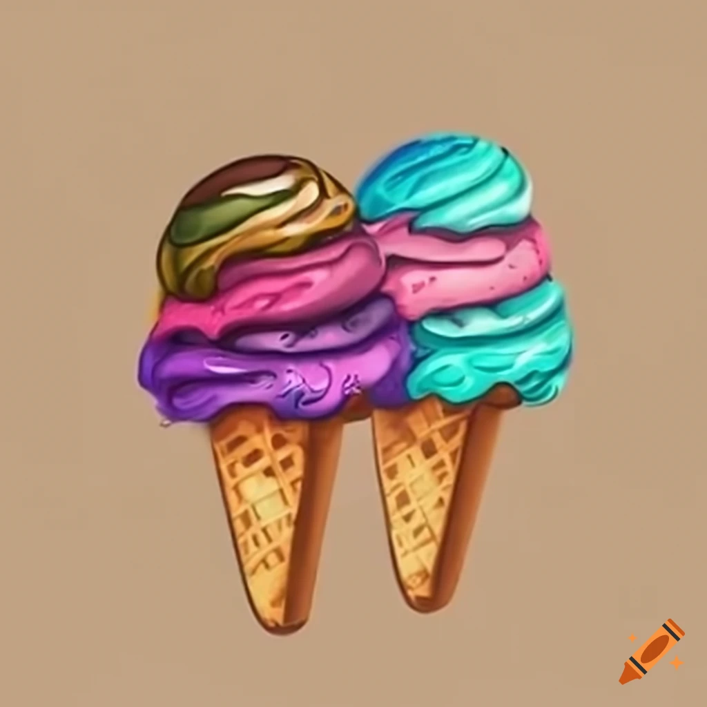 Delicious Ice Cream On Craiyon