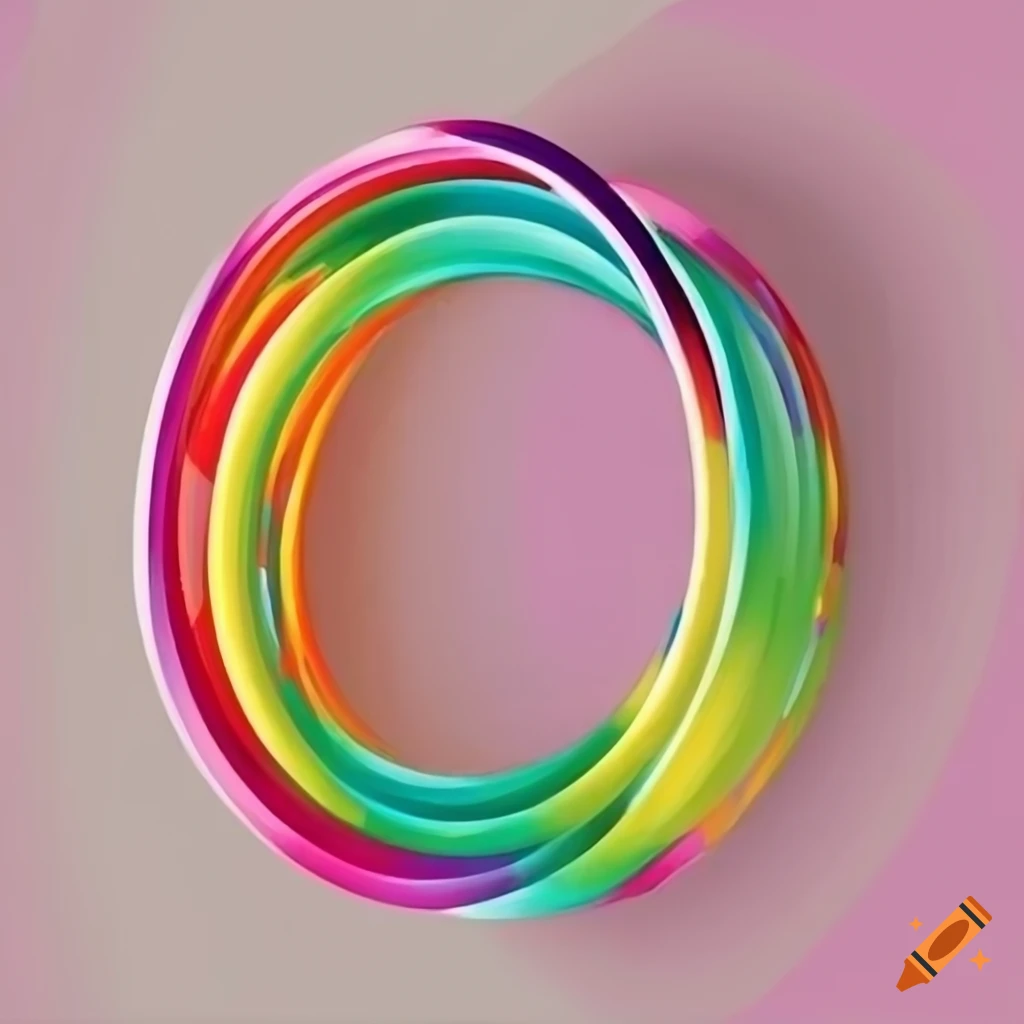 vibrant illustration of colorful hoops