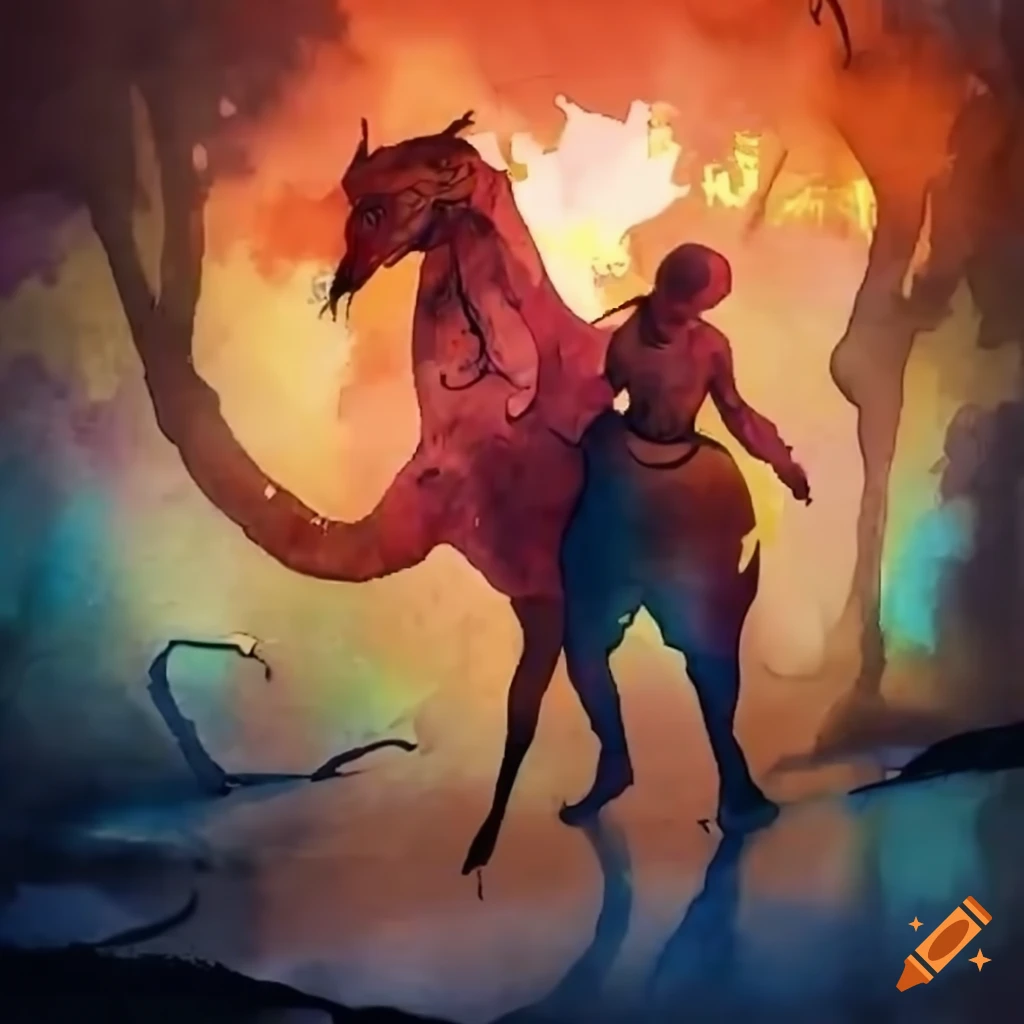 man-stopping-another-man-on-horseback-on-craiyon