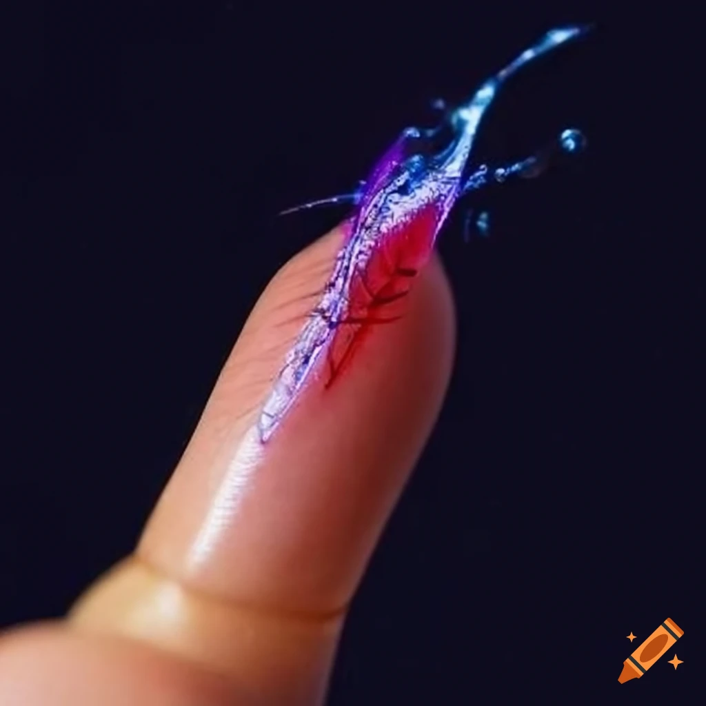 image of a splinter stuck in a finger
