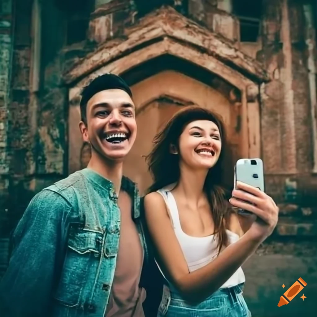 couple poses for pictures in the mirror｜TikTok Search