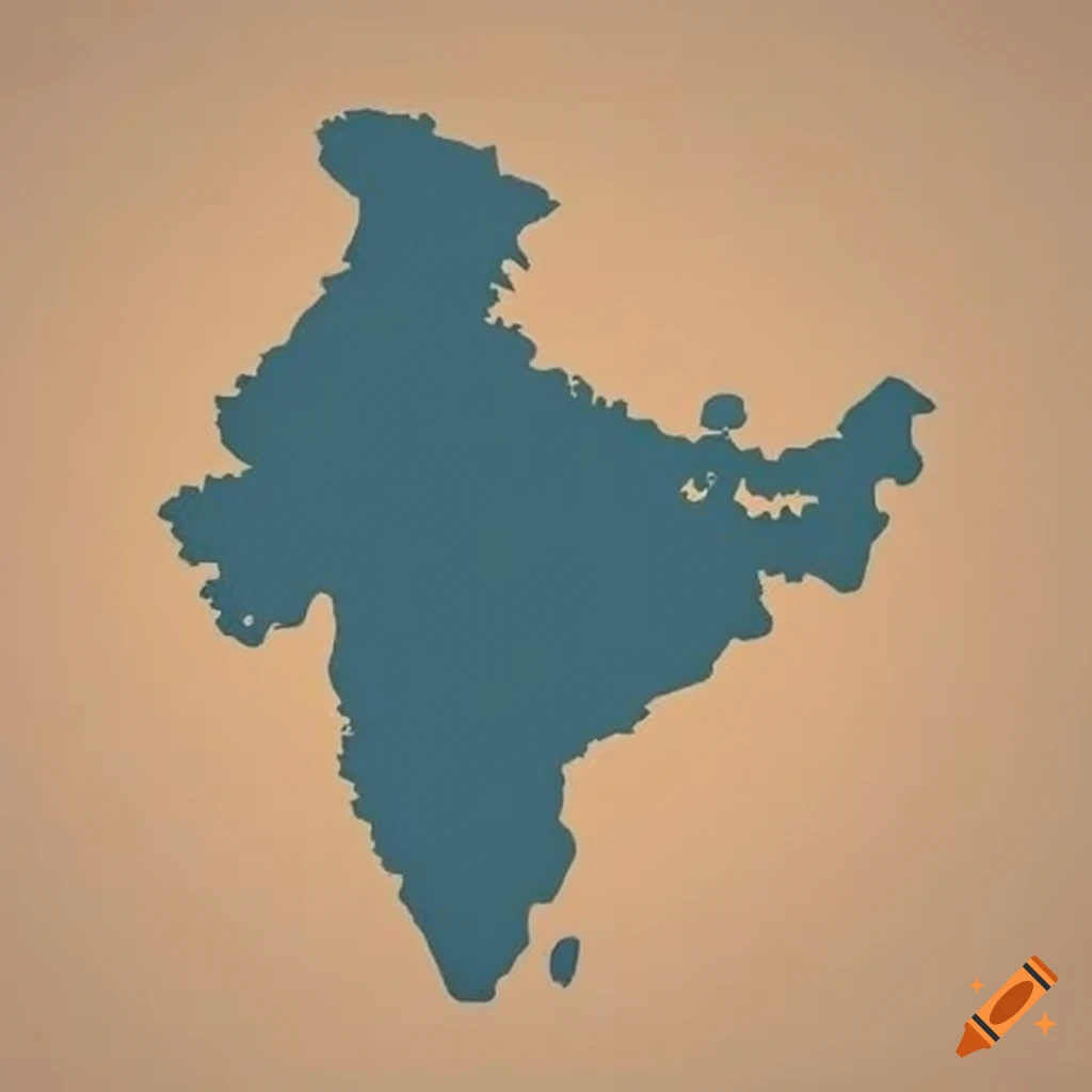 Banksy style map of india on craiyon