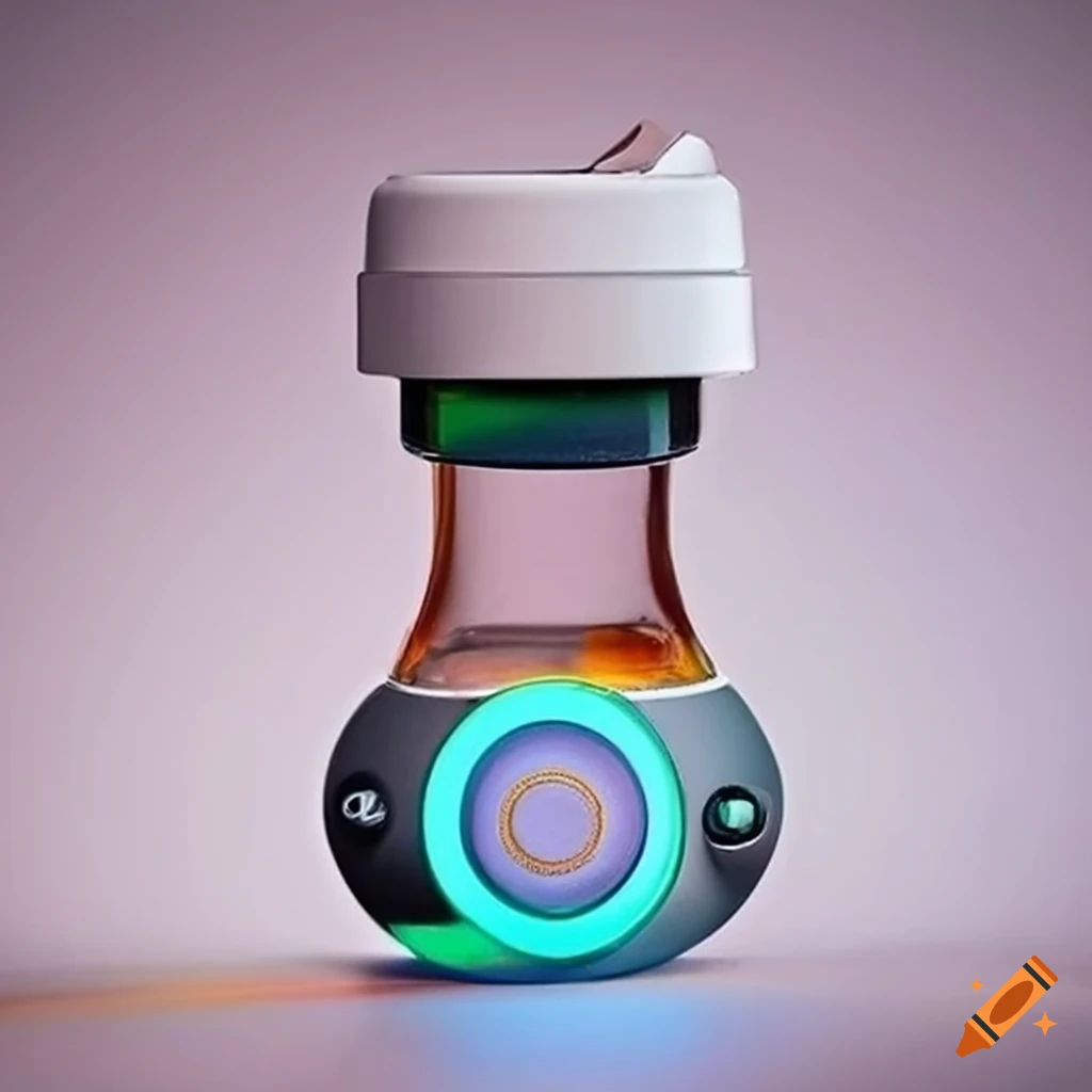 smart attachable bottle cap with display and buttons